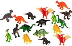 100 Piece Party Pack Mini Dinosaurs - Plastic Mini Educational Dinosaur Animal Toys - Fun Party Gift Favors