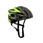 EMotorad AeroShield Cycling Helmet | Adjustable Lightweight Bike Helmet with EPS Foam Body, 19 Vents, PC Hard Shell Exterior | Integrated Taillight (Black & Green, L)