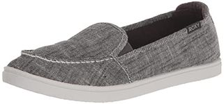 Roxy Women's Minnow Slip on Sneaker Shoe, Black Wash Core, 6.5