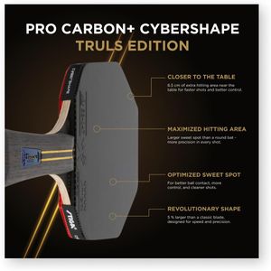 STIGA Pro Carbon Cybershape Table Tennis Bat – Professional Paddle