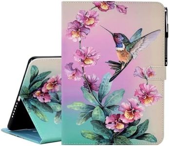 KEROM Case for Samsung Galaxy Tab A9+ Plus 11 Inch 2024 2023 (SM-X210/X216/X218), Slim Stand Protective Smart Cover PU Leather Case for Galaxy Tab A9+/A9 Plus Tablet, Auto Wake/Sleep - Hummingbird