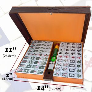 LANYOTA Chinese Mahjong Set – Green Tiles and Case