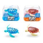 ROBO ALIVE Turtle Series 1 (2 Pack) Orange + Blue (71100A), Pack 1