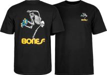 Powell Peralta Skateboard Skeleton T-Shirt, Black, Small