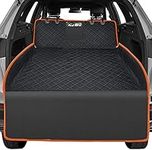 Dog Trunk Cargo Cover with Bumper Flap Protection, FLYZCKJ Oversized 135 * 230cm Car SUV Seat Cover Waterproof Nonslip Car Cover Washable SUV Cargo Liner with Storage Pockets,Universal Fit