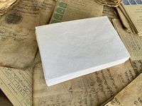 Wanderings Handmade White Deckle Edge Envelope - 5x7 (13x18 cm) Package of 25 - for Announcements, Wedding Invitations, Greeting Cards, Crafts - Thick 250 GSM