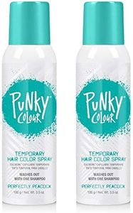 Punky Brand Punky Pastel Temporary Hair Color Spray, Perfectly Peacock, 7 Ounce, 2-Pack