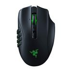 Razer Naga Pro Modular Bluetooth Wireless RGB Gaming Mouse with 3 Swappable Side Plates | Up to 19+1 Programmable Buttons | 20000 DPI Optical Sensor I Black - RZ01-03420100-R3A1