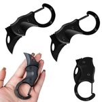 Lqucwepp 2PCS Mini Pocket Carabiner Keychain,Utility Knife, Box Cutters, Multitool Folding EDC Gadgets for Everyday Carry Great Gift Family,Friends