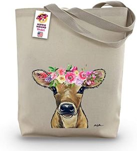 Cow Tote Bag, Calf tote bag, Cow Lover Gift, Cow Gifts