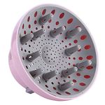 Hairizone Universal Hair Diffuser Adaptable for Blow Dryers with D-1.7-Inch to 2.6-Inch for Curly or Wavy Hair, Pink