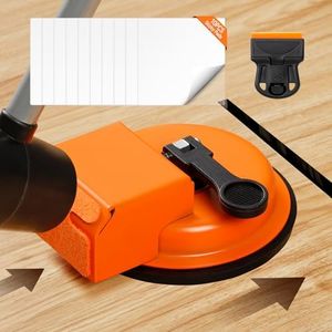 Heavy Duty Floor Gap Fixer Tool: with 10 Sticky Pads & 1 Glue Scraper,Enhanced Suction Cup, Made of Iron, Suitable for Textured Wood,Lvp Vinyl&Laminate Flooring