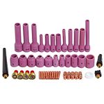 RIVERWELD TIG Gas Lens Collet Body Assorted Size Kit Fit SR WP 9 20 25 TIG Welding Torch 46pcs