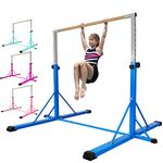 FC FUNCHEER Gymnastics bar,5FT/6FT Horizontal Bars, Adjutable Gymnastic Bar for Kids Ages 5-20, 35.4" to 59"/45" to 71", Weight Limit 500 LBS,Home Gym Equipment