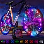 Activ Life Bicycle Spoke Lights (2 Tires, Galactic) Fun Accessory for Cool Beach Cruisers, Top Mountain, BMX Trick, Road, Recumbent, Commuting, Tandem, Kids & Folding Bike Best Wheel Lights