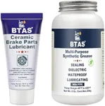 BTAS Ceramic Brake Parts Synthetic Grease 1 oz & Dielectric Grease for Automotive Electrical Connectors 8 oz
