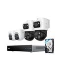 eufy Security PoE NVR CCTV Camera System S4, 2 Bullet-PTZ Cameras and 2 Turret Cameras with 2TB Hard Drive, 360° PTZ, Smart Video Finder, Cross-Cam Tracking, 24/7 Recording, IP65