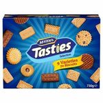 McVities Tasties Selection Assortment Biscuit Box 730g 8 Varieties 70 Biscuits Milk Chocolate Digestive | Bourbon | Fruit Shortbreads | Custard Creams | Jam Rings | Shortcake | Nice | Digestives