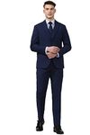 Peter England Men's Polyester Blend Three Piece Suit-Dress Set (PIS3SNSFZ56519_Navy_42)