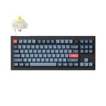 Keychron V3 Max Wireless Custom Knob Mechanical Keyboard, QMK/VIA Programmable 80% Layout Bluetooth 5.1/2.4 GHz/Wired RGB with Hot-swappable Gateron Jupiter Banana Switch Compatible with Mac Windows