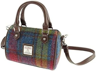Glen Appin Harris Tweed 'Kilbride' Mini Bowling Tote Bag (colore 46 Multi Check)