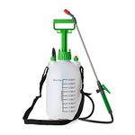 SA Products Pump Action Pressure Sprayer - Weed Killer Sprayer Pump for Fertiliser, Pesticides, Fungicides, Cleaning - Garden Sprayer with Plastic Lance & Carry Strap - Water Spray Bottles - (5 Litre)