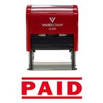 PAID Self Inking Rubber Stamp (Red) - M