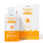 Zooki Marine Collagen Liquid Sachets 5,000mg – Great Taste, Sugar Free – High Strength Marine Collagen Supplements for Women & Men – Skin, Joints & Hair (Mango Peach Flavour, 14 Servings)