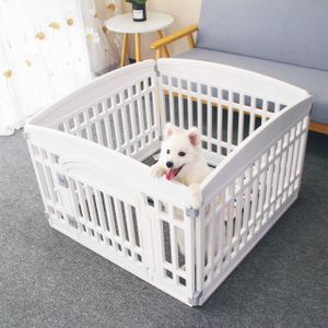 Gupamiga Puppy Playpen, White – 130x65x80cm Indoor Pet Fence