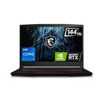 MSI GF63 Thin, Intel 11th Gen. i7-11800H, 40CM FHD 144Hz Gaming Laptop (8GB/512GB NVMe SSD/Windows 11 Home/NVIDIA RTX 3050 4GB GDDR6/Black/1.86Kg), 11UC-866IN