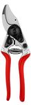 FELCO Pruning Shears (F 14) - High Performance Swiss Made One-Hand Garden Pruner with Steel Blade,Red, Silver