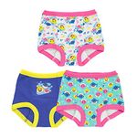 Baby Shark Training Pant Multipacks with Success Tracking Chart & Stickers, Sizes 18m, 2t, 3t, 4t, 3-Pack Assorted Pink, 3T