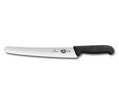 Victorinox Swiss Army 10-1/4" Serrated Bread Knife with Fibrox Handle, Black