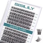 Individual Lashes SISILILY Cluster Lashes 144 Lash Clusters DIY Lash Extensions C D Curl Cluster Eyelashes Reusable False Eyelashes 3D Wispy Fluffy Individual Lashes 10-16mm Length (DM01plus-mix)