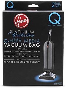 Hoover Platinum Type-Q HEPA Filter Vacuum Cleaner Bag, Part 902419001, Upright UH30010COM, 2 Count, AH10000