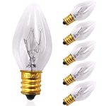 Betus [Original Replacement] Long Lasting 15 Watt Dimmable E12 Socket Incandescent Candelabra Salt Lamp Bulb - Value Pack of 6