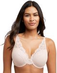 Bali Women's One Smooth U Lace Underwire, Comfort Stretch Full-Coverage Convertible Bra, Sandshell, 42DD