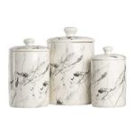 10 Strawberry Street Marble Kitchen Canister, 3 Piece Set