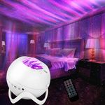 Star Projector, Galaxy Projector with Bluetooth Speaker, Remote Control, Timer, 360° Panorama, Bedroom Lights, 8 White Noise Night Lights for Party, Living Room and Other Decoration
