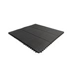 Marc Natural Rubber Gym Flooring Mat Heavy Duty Workout Puzzle Home Gym Or Facility Interlocking Mat 15 mm Thick and 3 x 3 feet Tiles