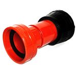 SAFBY Fire Hose Nozzle Thermoplastic Fire Equipment Spray Jet Fog (2 inch NPSH/NPT)