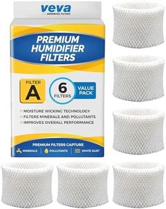 VEVA 6 Pack Premium Humidifier Filters Replacement for Honeywell Filter A, HAC-504, HAC-504AW, HCM 350 and Other Cool Mist Models