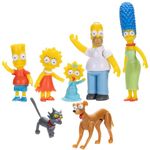 Disney The Simpsons Action Figures Family Multi-Pack 2.5” Scale Figures, Includes Homer, Marge, Bart, Lisa, Maggie, Santa’s Little Helper, and Snowball II