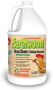 Earthworm® Drain Cleaner - Drain Deodorizer - Natural and Safer for Families - One (1) 1 Gallon bottle