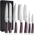PAUDIN Chef Knife Set, 7 Pieces Kit