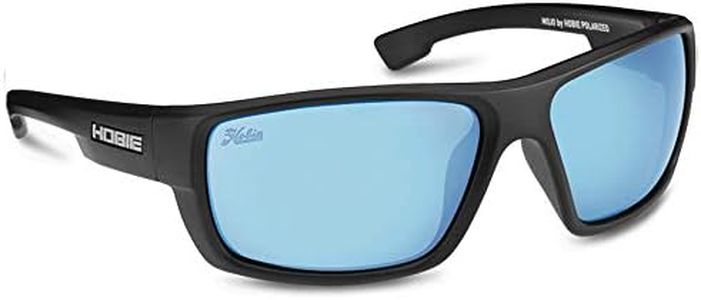 Hobie - Mojo Float Polarized Sunglasses - Outdoor Sunglasses with HydroClean Lenses for Men and Women, Satin Black Frame / Cobalt Blue Mirror Lens, X-Large
