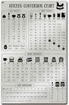 Kitchen Conversion Chart Magnet for Refrigerator, Stainless Steel Baking Ingredients Measurements for Baker, Vintage Kitchen Accessories Gadgets