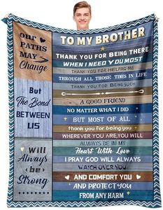 NORGOPRON Gifts for Brother Blanket 60" x 50", Brother Gifts from Sister, Birthday Gifts for Brother, Gifts for Brothers from Sisters, Big Brother Gift, Brother Birthday Gift, Gifts for Older Brother
