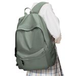 Pakembl School Backpack for Womens Middle School Bookbag for Girls Boy High School Backpack Aesthetic College Backpack, A8-dark Green, Large, Casual