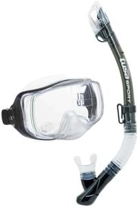 TUSA Imprex 3D Snorkel Set Mask Dry Snorkel Bag Silicone Transparent / Black